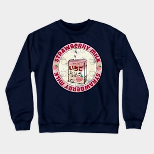 Vintage Strawberry Milk Crewneck Sweatshirt